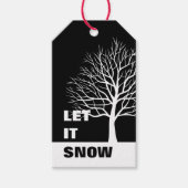 Laat het sneeuwen | Eenvoudig reinigen met kerstmi Cadeaulabel (Voorkant)