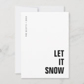 Laat het sneeuwen | Eenvoudig reinigen met kerstmi Feestdagenkaart (Voorkant)