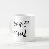 Laat het sneeuwen! - Eenvoudige versie Koffiemok (Voorkant links)