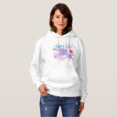 Laat het sneeuwen! Ergens anders - Roze sneeuw Hoodie (Voorkant volledig)
