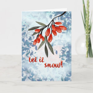 Laat het sneeuwen – Fantasievolle Winterkaart Kaart