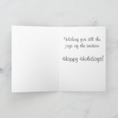 Laat het sneeuwen feestdagen kaart (Binnen)