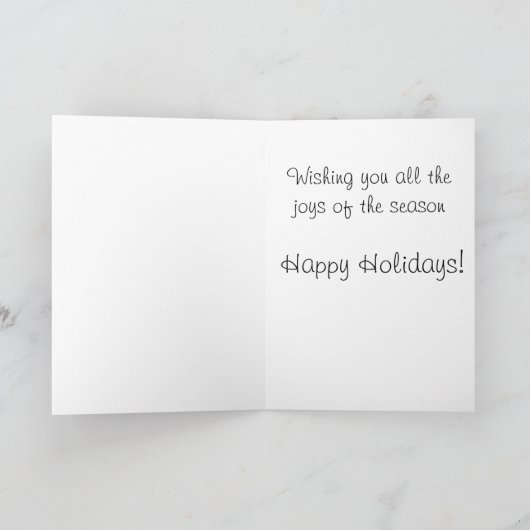 Laat het sneeuwen feestdagen kaart (Binnen)