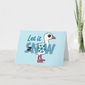 Laat het sneeuwen. feestdagen kaart (Voorkant)