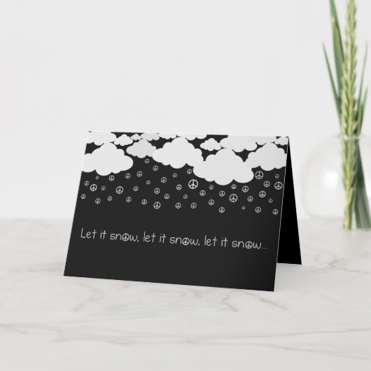 Laat het sneeuwen feestdagen kaart (Voorkant)
