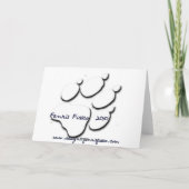 Laat het sneeuwen feestdagen kaart (Achterkant)