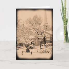 Laat het sneeuwen feestdagen kaart