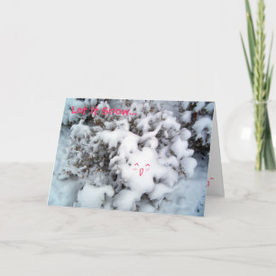 Laat het sneeuwen… feestdagen kaart
