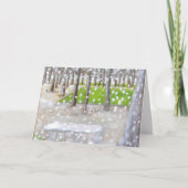 "Laat het sneeuwen! " Feestdagen Kaart (Voorkant)