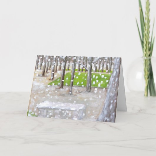 "Laat het sneeuwen! " Feestdagen Kaart (Voorkant)