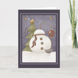 Laat het sneeuwen feestdagen kaart