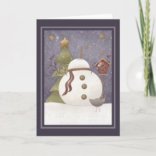 Laat het sneeuwen feestdagen kaart