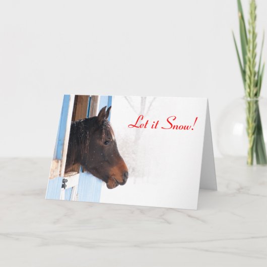 Laat het sneeuwen! feestdagen kaart (Voorkant)