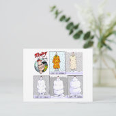 Laat het sneeuwen feestdagenkaart (Staand voorkant)