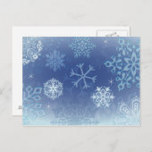 laat het sneeuwen feestdagenkaart (Voorkant / Achterkant)