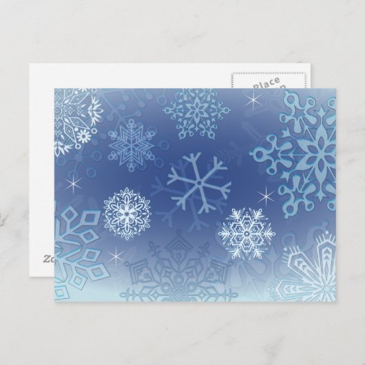 laat het sneeuwen feestdagenkaart (Voorkant / Achterkant)