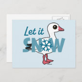 Laat het sneeuwen. feestdagenkaart (Voorkant / Achterkant)