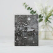 laat het sneeuwen feestdagenkaart (Staand voorkant)