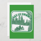 Laat het sneeuwen feestdagenkaart (Voorkant / Achterkant)