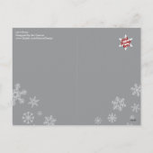 Laat het sneeuwen feestdagenkaart (Achterkant)