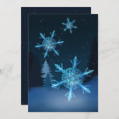 Laat het sneeuwen feestdagenkaart (Voorkant / Achterkant)