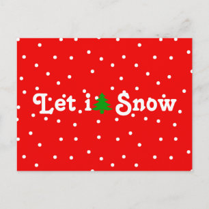 Laat het sneeuwen. feestdagenkaart