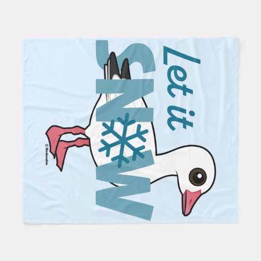Laat het sneeuwen. fleece deken (Voorkant (Horizontaal))