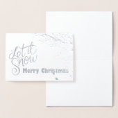Laat het sneeuwen (Folie) Kerstmis Kaart (Display)