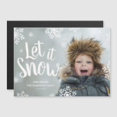 Laat het sneeuwen | Foto Overlay Magnetic Holiday  (Voorkant / Achterkant)