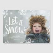 Laat het sneeuwen | Foto Overlay Magnetic Holiday  (Voorkant)