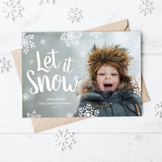 Laat het sneeuwen | Foto Overlay Magnetic Holiday 