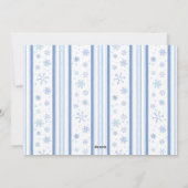 Laat het sneeuwen Foto Vrolijke Kerstfoto Feestdagenkaart (Achterkant)