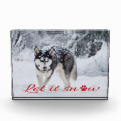 Laat het sneeuwen fotoblokken (Voorkant)