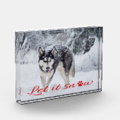 Laat het sneeuwen fotoblokken (Links)