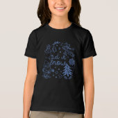 Laat het Sneeuwen, Gezinsvakanties Tri-Blend Shirt (Voorkant)