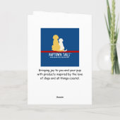 Laat het sneeuwen Golden Retriever Christmas Kaart (Achterkant)