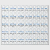 Laat het sneeuwen (grijze) Sneeuwvlokken Cadeaupapier (Vlak)