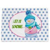 Laat het sneeuwen groot cadeauzakje (Voorkant)