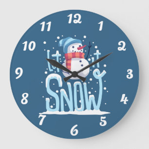 Laat het sneeuwen grote klok