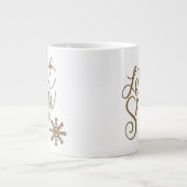 Laat het sneeuwen grote koffiekop (Voorkant)