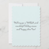 Laat het sneeuwen, ik ben in Sunny Florida! Zeilbo Feestdagenkaart (Achterkant)