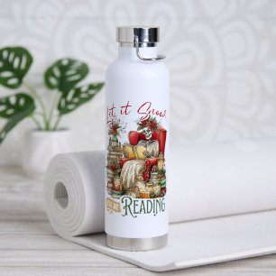 Laat het sneeuwen Ik zal aan het lezen zijn Waterfles