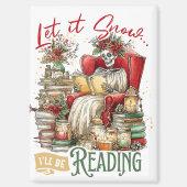Laat het sneeuwen, ik zal lezen magneet (Voorkant)