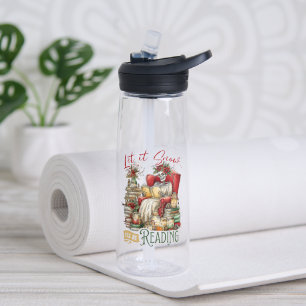 Laat het sneeuwen, ik zal lezen waterfles