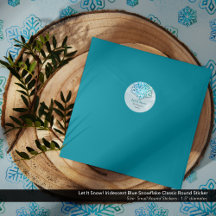 Laat het sneeuwen! Iridescent Cool Blue Snowflake