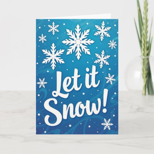Laat het Sneeuwen Kaart (Voorkant)