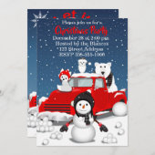 Laat het sneeuwen kaart (Voorkant / Achterkant)