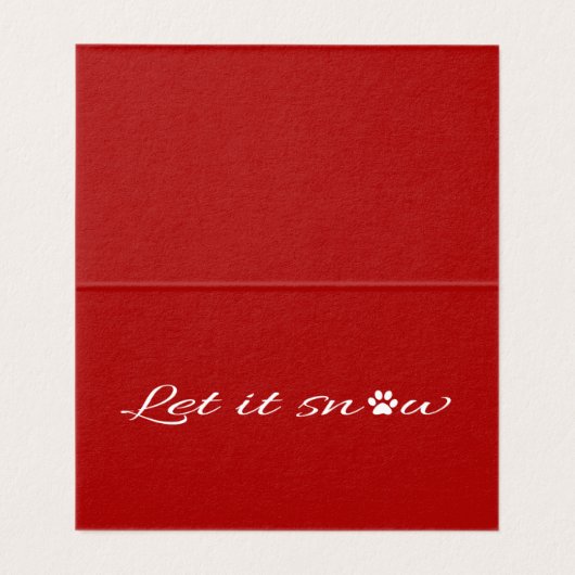 Laat het sneeuwen kaart (Binnenkant ongevouwen)