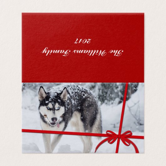 Laat het sneeuwen kaart (Buitenkant ongevouwen)