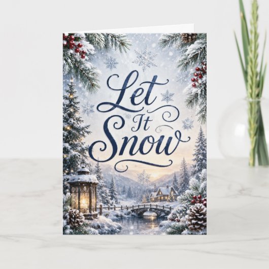 Laat het Sneeuwen Kaart (Voorkant)